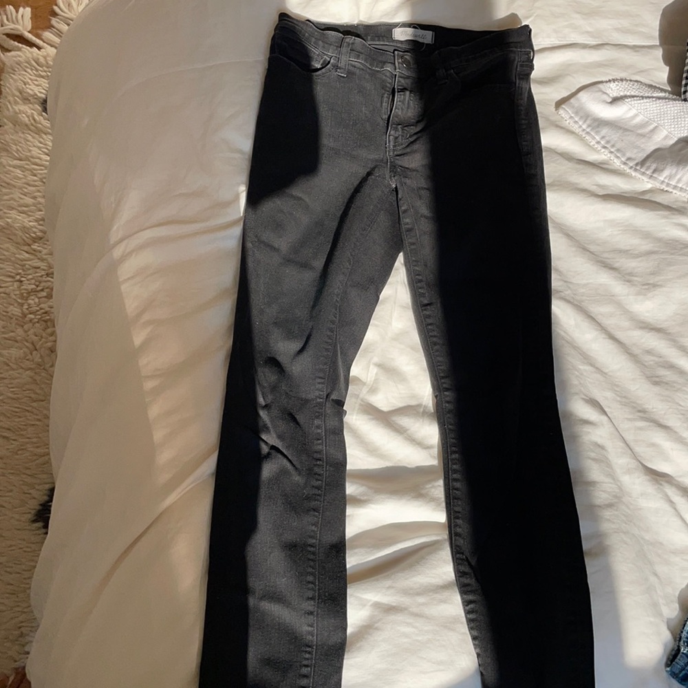 Madewell “roadtripper” black skinny Jean